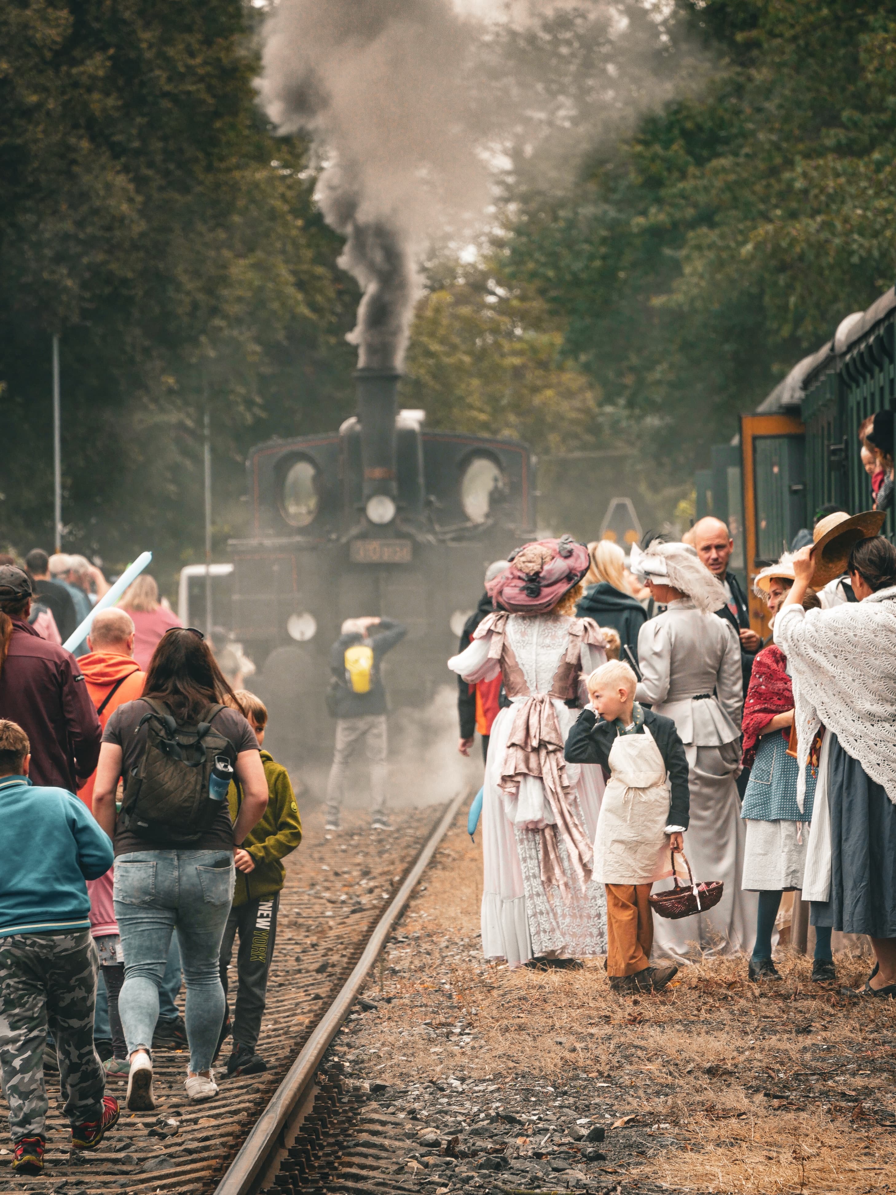 Fotograf na akce – historický parní vlak na jarmarku